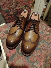 Seltene Ballin Fatto a Mano Herren Lederschuhe Wingtips Brogues  Made in Germany