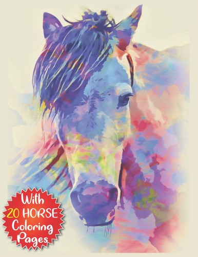 Horse sketch book 120 pages - horse,