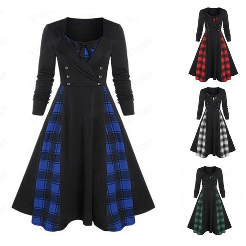 Mittelalter gothic damen karo - mittelalter,