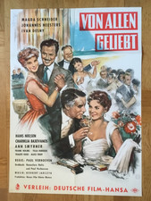 Von allen geliebt (Plakat '57) Magda Schneider / Johannes Heesters / Ivan Desny