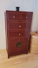 chinesische Kommode Sideboard  purpurrot RAL3004 #M-KOM-A35P