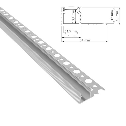 Aluminium einputz leiste - einputz,