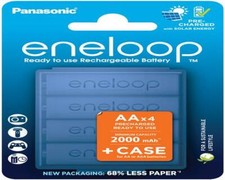 4 x Panasonic Eneloop AKKU Typ AA Mignon BK-3MCDE NEUESTE VERSION  PLUS BOX
