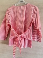 Opus Bluse Rot Weiß Gestreift