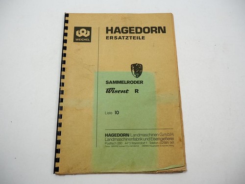 Hagedorn wisent sammelroder - wisent,