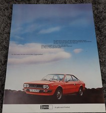 Prospektblatt  Lancia Beta Coupe 1600, 2000, 2 Seiten, deutscher Text