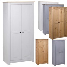 2/3 Türen Kleiderschrank Garderobenschrank Schlafzimmer Schrank Massivholz 