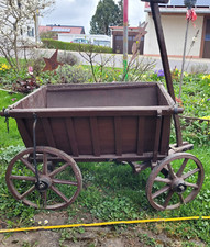 Holz Leiterwagen Antik Dachbodenfund geschlossen Funktionsfähig Guter Zustand