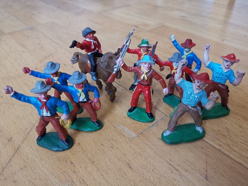 Cowboys figuren aus gummi - cowboys,,