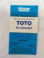 Alte Konzertkarte Ticket Toto