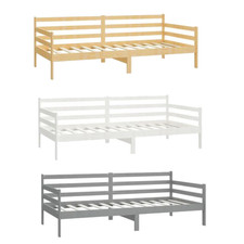 Tagesbett Bettgestell Singlebett Gästebett Bett mit Matratze Kiefer Massivholz