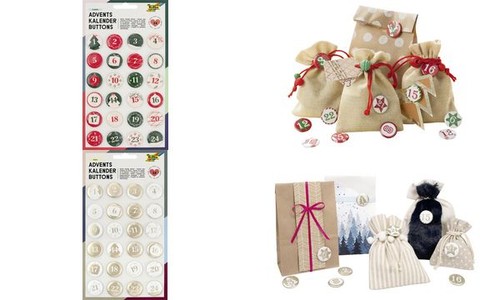 Folia adventskalender buttons - folia, adventskalender-buttons