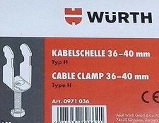 Kabelschelle Würth TYP H verzinkt  Artikel Nr.0971036  36-40 mm  20 Stück