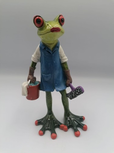 Frosch figur putzfrau - frosch,