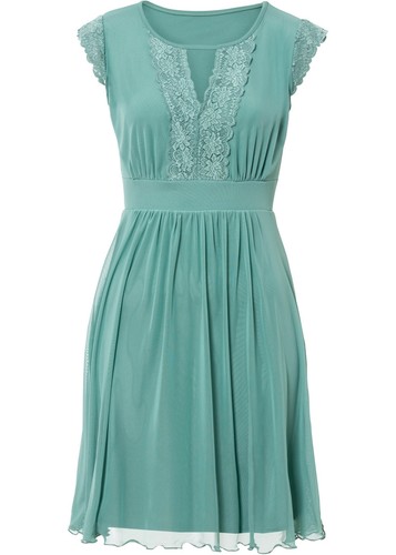 Mesh kleid mit spitze - mit, gr