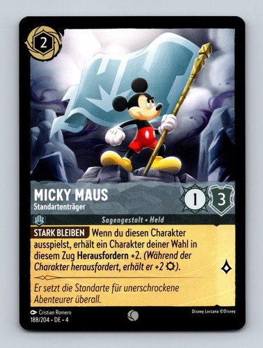 Tcg lorcana karte - lorcana, mickey
