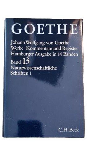Goethe werke band - werke, 13