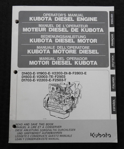 Kubota d1403 d1503 - d1703, v1903