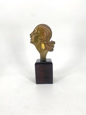 * STATUETTE BRASS BRONZE WOMAN