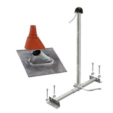 Dachsparrenhalter Dach SAT Montage Mast Sparrenhalter Dachhalterung Blei Pfanne 