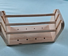 Garnrollen-Halter aus Bambus-Holz mit 3 verschiedenen Stufen, Gestell für Garne