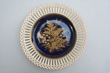 Franz Xaver Thallmaier Hofporzellanmaler München - Teller, Farne  Handmalerei