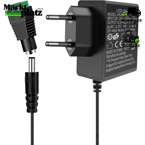 12v netzteil adapter 24w - 2a,