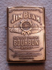 Zippo JIM BEAM Messing Original Benzin-Feuerzeug