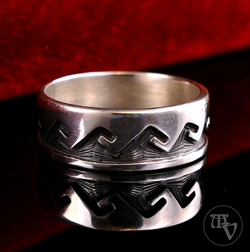 Bandring silberring wave - bandring,