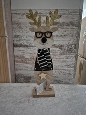 Aufsteller Holz Elch  | Figur Dekofigur Weihnachatsfigur |  