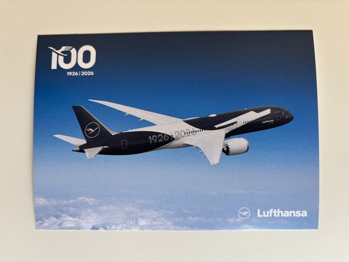 Lufthansa 100 jahre postkarte - lufthansa,