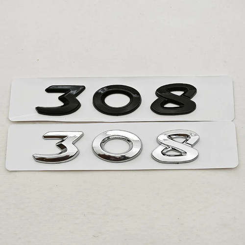 Abs chrome black 308 emblem - abs,