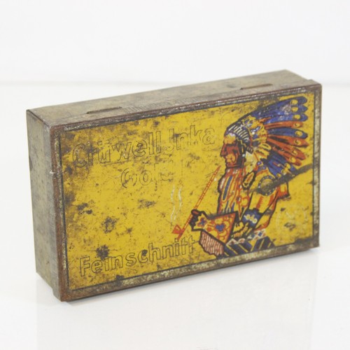 Blechdose antik tabak - blechdose,