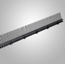 Ubbink Traufenlüftungselement mit Kamm 1 m Traufenkamm Lüftungskamm schwarz