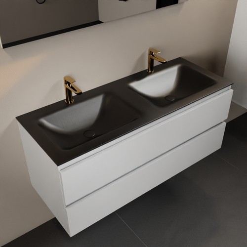 Corian waschtisch set schwarz - waschtisch,