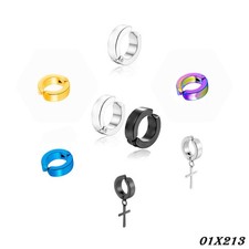 2 Edelstahl Klappcreolen