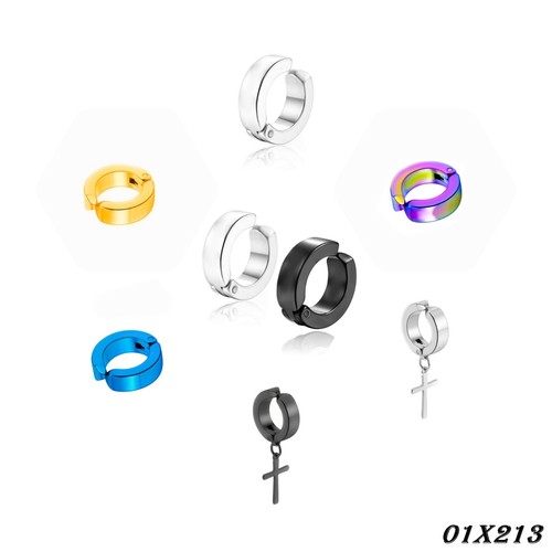 Ohrclips ohne loch titan stahl - ohne,
