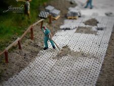 Rasengittersteine 1:87 Spur H0 Juweela grau Modelleisenbahn