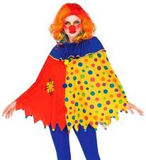 KARNEVAL FASCHING KOSTÜM DAMENKOSTÜM CLOWN PONCHO GR. ONE SIZE  NEU OVP