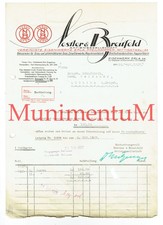 Rechnung 1927 Vereinigte EISENWERKE ERLA Wittigsthal an Ofenfabrik Lössnitz R250
