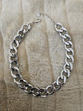 Collier 45+5 cm Messing Silber