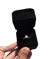 VVS1 Moissanite Engagement Ring 1 Carat