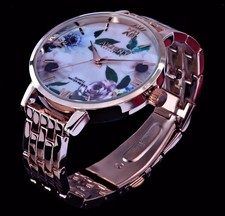 Akzent Damen Armband Uhr Rose