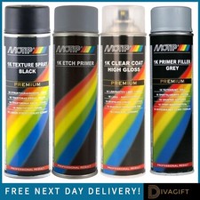 MOTIP 1K SPRÜHLACK 500ML GRUNDIERUNG ÄTZEN WASCHEN EPOXID SPACHTEL KLARLACK STRUKTUR