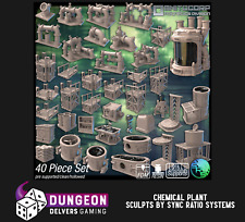 Chemieanlage Gelände - 3D