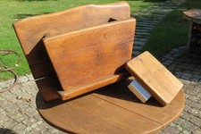 Zeitungskasten Zeitungsbox plus Haustür Griff, massiv, Eiche, Holz , Unikat