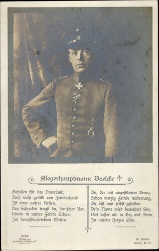 Gedicht fliegerhauptmann - gedicht, ak