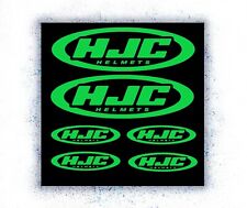 HJC Helmets NEON Sponsoren Aufkleber Set 6-Teilig freie Farbauswahl Motorrad