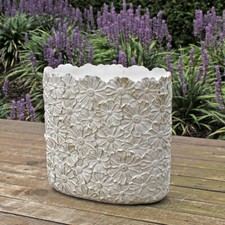 3D Blüten Blumenübertopf