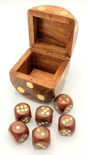 Würfel box mit würfeln - mit, 6